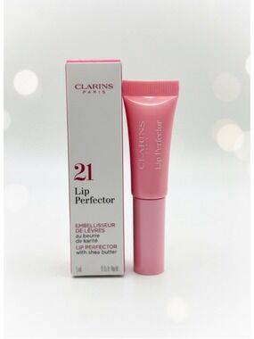 Clarins Lip Perfector 21 Soft Pink Glow Lip Gloss 5ml Travel Size New